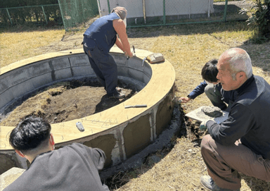 過去に行われた神奈川県厚木市緑ヶ丘団地での活動の様子(プレプロジェクト)撮影：建築コース田村研究室