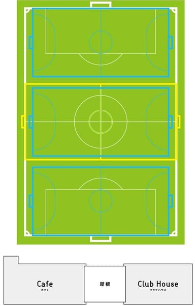 「MIFA Football Park 新豊洲(仮称)」施設構成イメージ