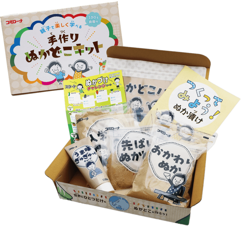 SDGsと食育を学ぶ「親子で楽しく学べる手作りぬかどこキット」
第6回日本子育て支援大賞を受賞