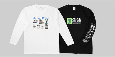 袖リブあり・なしのロングTシャツ