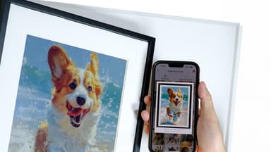 愛犬を写す