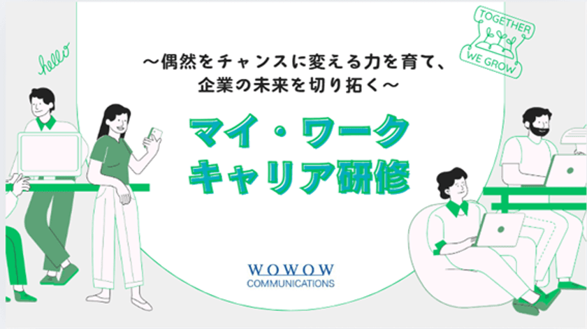「偶然をチャンスに変える力を育て、未来を切り拓く」
WOWOWコミュニケーションズ　
計画的偶発性理論を活用したキャリア研修を提供開始