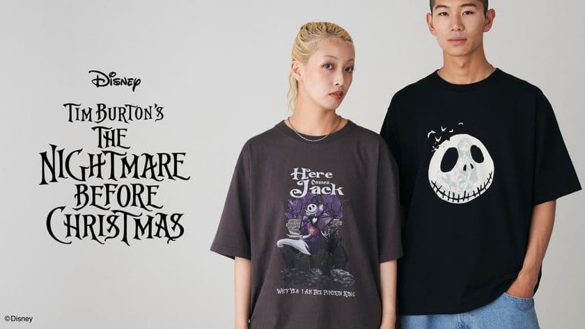 ディズニー・アニメーション映画
『ナイトメアー・ビフォア・クリスマス』のTシャツコレクションが
8月6日(水)発売！ハロウィンでも大活躍の新作