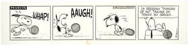 「ピーナッツ」原画　1975年6月7日 (C) Peanuts Worldwide LLC