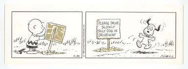 「ピーナッツ」原画　1992年5月30日 (C) Peanuts Worldwide LLC