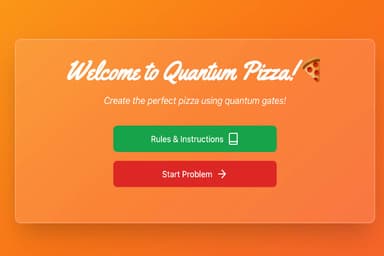 日本科学未来館のイベントで展示されたゲームアプリ“Quantum Pizza”