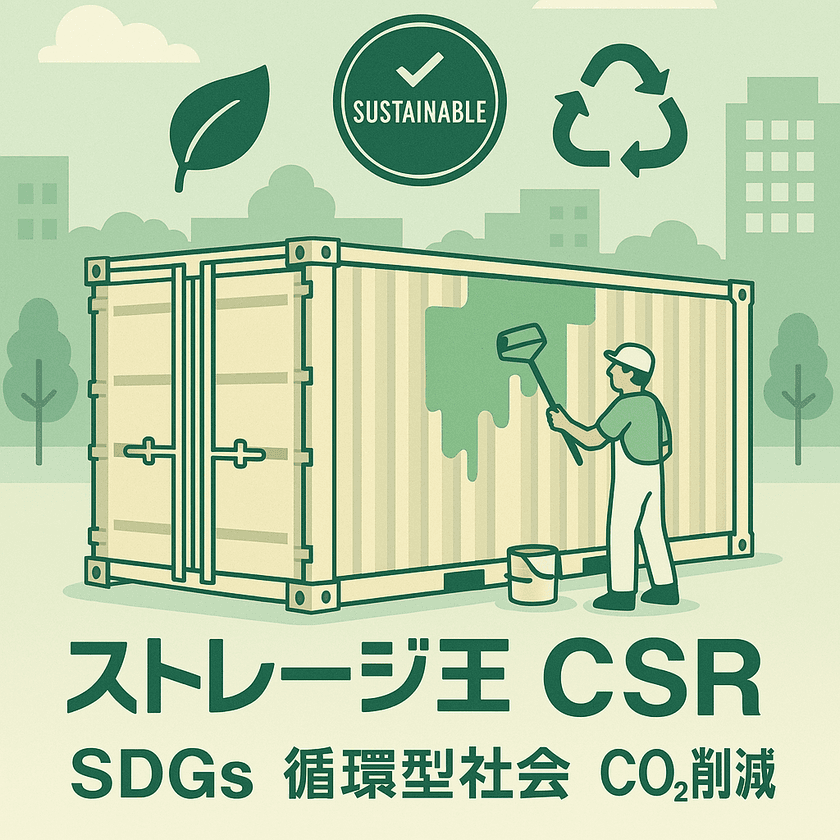 トランクルーム事業を展開するストレージ王のSDGsアクション　
コンテナ再活用により、CO2削減と持続可能な物流を推進