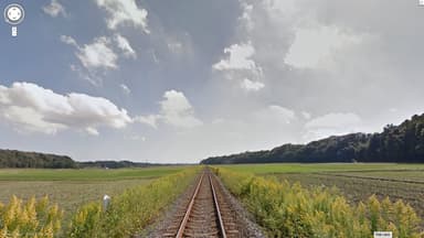 Google マップのストリートビュー画面