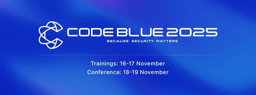 日本最大級のサイバーセキュリティ国際会議
「CODE BLUE 2025」
AI時代のソフトウェアセキュリティ自動化の先駆者　
デイビッド・ブラムリー氏が基調講演者に決定！
～4つのトレーニングコースも登録受付開始～
