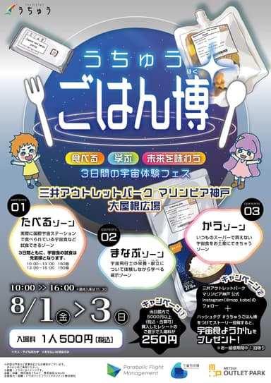 【うちゅうごはん博のポスター】