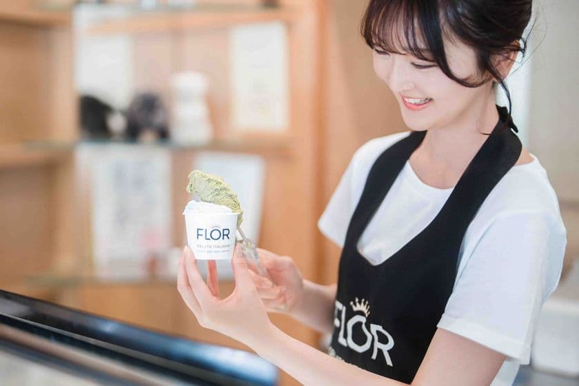 【FLOR GELATO ITALIANO】新潟初上陸！
ローマの本格ジェラートを万代ビルボードプレイスで
8/21より期間限定発売