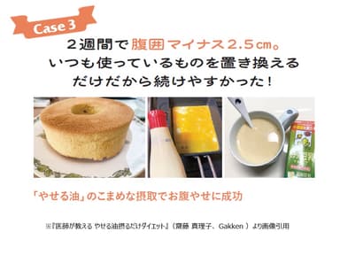 「やせる油」ダイエット4週間チャレンジ　Case3
