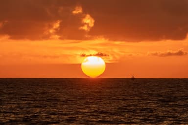 夕日