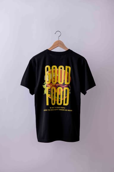 burger T-shirt　ブラック