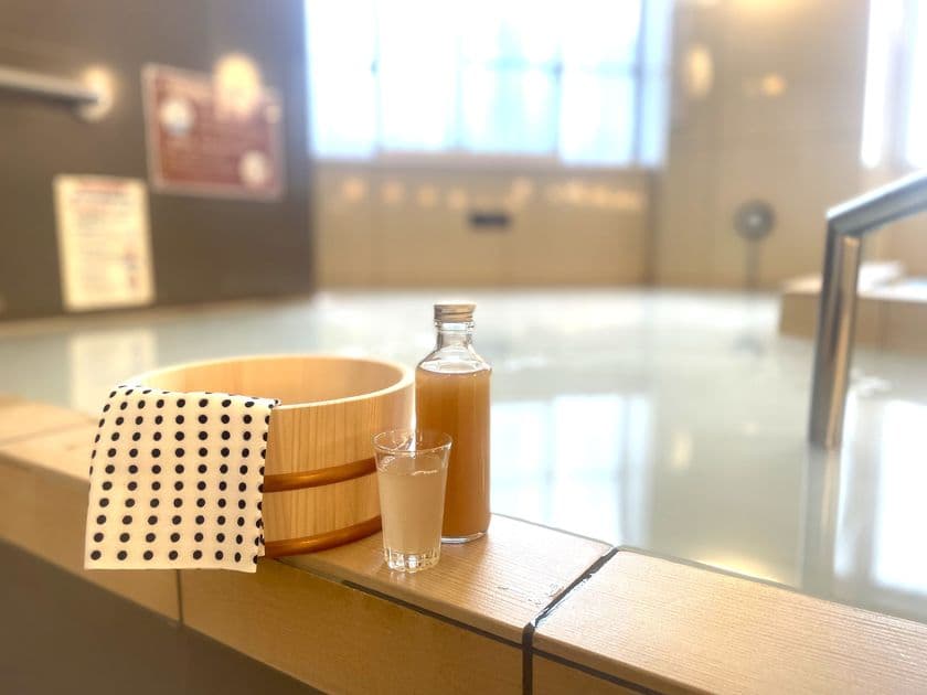 にごり湯×にごり酢で、猛暑を元気に乗り切るサービス開始　
豊島区「妙法湯」店主も愛用「酢酸菌にごり酢」でととのう体験を