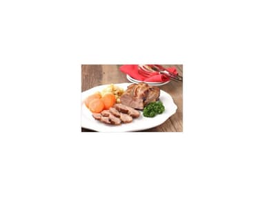 肉汁たっぷり光るローストポーク