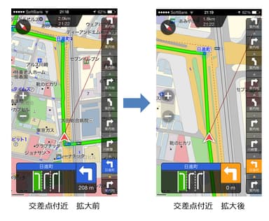 交差点オートズームのイメージ