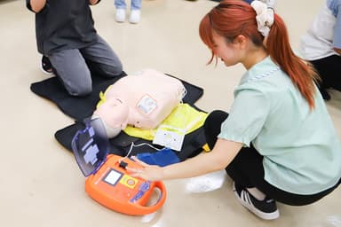 9月2日に実施した「防災・復興学入門B」実技講習の様子