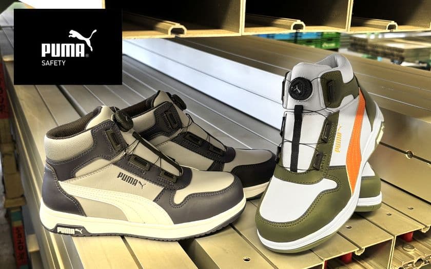 PUMA SAFETY、
HERITAGEシリーズFRONTCOURT DISCに新色2色追加。
スポーツテイストのモデルに、カラー展開をプラス。