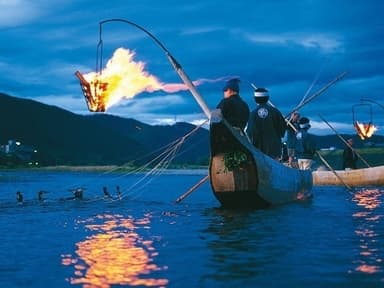 長良川の夏の風物詩“鵜飼”