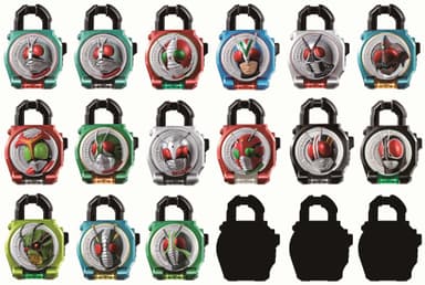 サウンドロックシードシリーズ　カプセルロックシード　昭和ライダー伝説セット