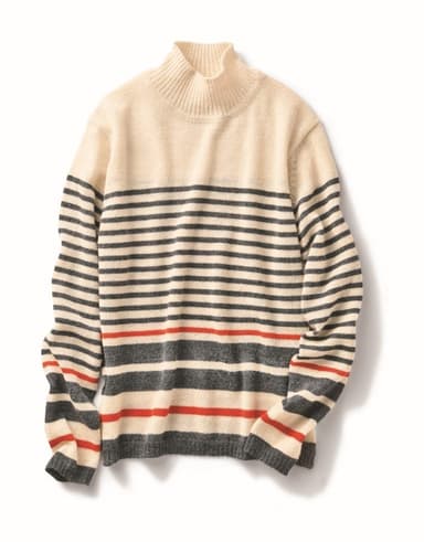 ベビーアルパカ　ハイネックプルオーバー