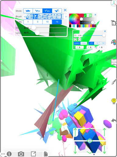 3Dグラフィック作成段階イメージ