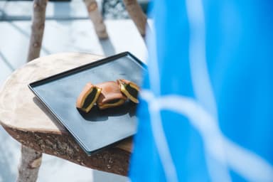 塩の結晶に見立てた四角いどら焼き
