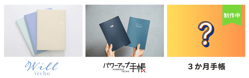 新商品「3か月手帳」を発売！
3か月で“必ず”やり遂げるための手帳　
目標達成に向けた「計画」「実行」「修正」のサイクルで目標を達成