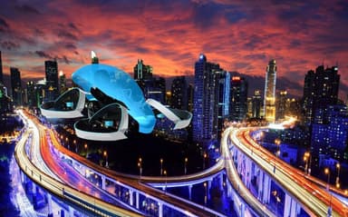 “空飛ぶ車”イメージ画像