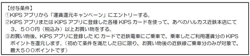 KIPSアプリ会員様限定！運賃還元キャンペーンを実施