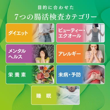 不調やお悩み解決のヒントを提示する豊富な7つのカテゴリー