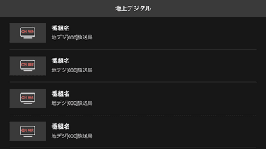 コンテンツ一覧表示