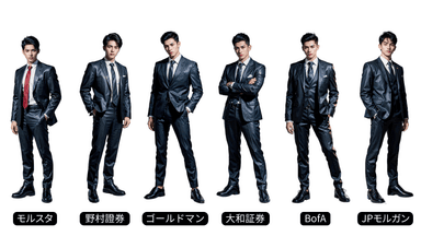 「働く男子図鑑」内の証券会社