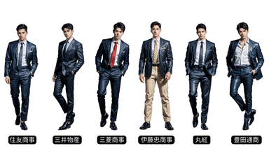 「働く男子図鑑」内の総合商社