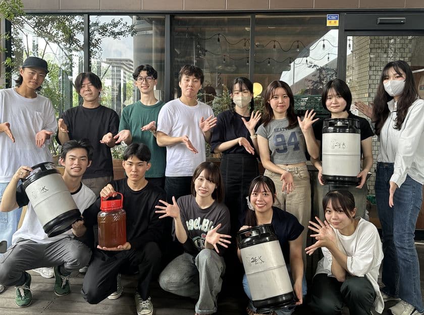 工学院大学で採れた東京産ハチミツ入りオリジナルビールを
「せいせき秋のビールまつり」で販売(10/2～5)