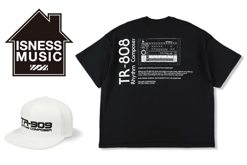 ローランドとISNESS MUSICのコラボによる
アパレル・コレクションを発売