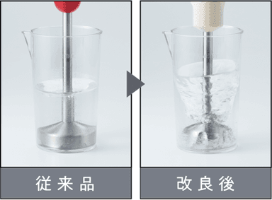 かくはん能力アップ