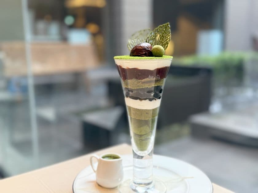 八女・宇治・静岡、三大抹茶の競演　
期間限定の“三種の抹茶の贅沢抹茶パルフェ”　
北九州・千草ホテルで10月3日から提供開始