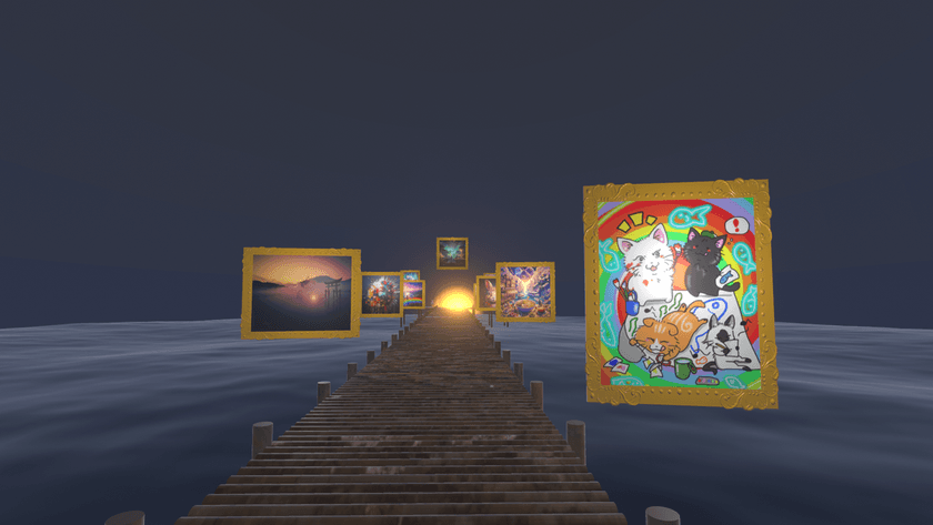 デジタルイラスト作品を展示！川北輝×京都芸術大学の学生による
「アート・リンクミュージアム」がメタバースで公開