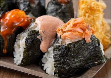 大人気のおにぎりがずらり
