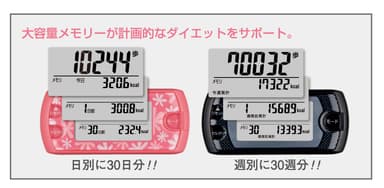 万歩計 ポケット万歩_EX-500 大容量メモリー