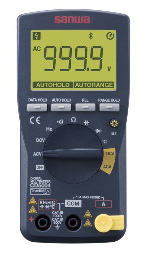コンパクトでありながらIEC61010-1に準拠した安全設計　
デジタルマルチメータCD5シリーズを販売開始