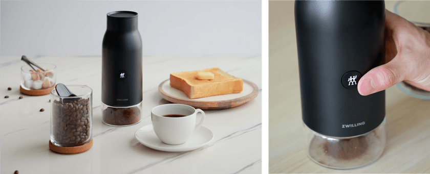 ツヴィリング、日本限定「コードレスコーヒーグラインダー」新発売　
挽きたての香りを手軽に楽しむ充電式モデル登場