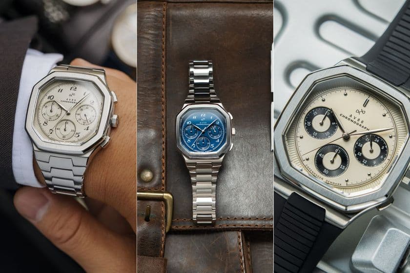 AV86、ブランド初八角形クロノグラフ
「1904 Chronograph Collection」発表　
ラグジュアリースポーツウォッチに新たな表現を ―