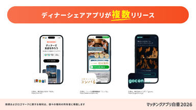 ディナーシェアアプリが複数リリース