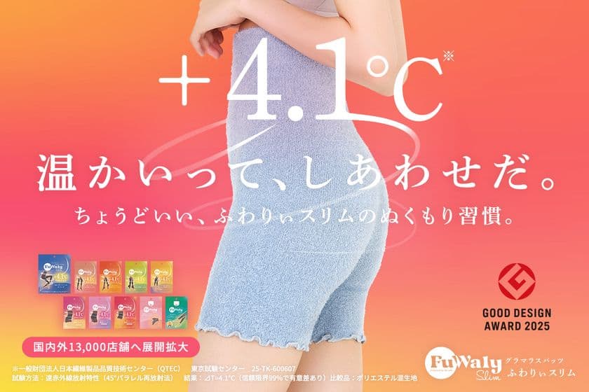 「ふわりぃスリム」2025年度グッドデザイン賞を受賞　
新商品を加え全10アイテム＆国内外13,000店舗へ展開拡大