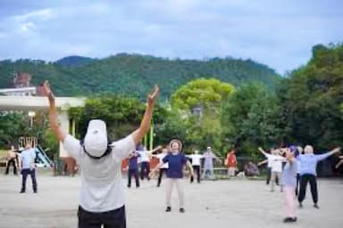 ラジオ体操の様子2