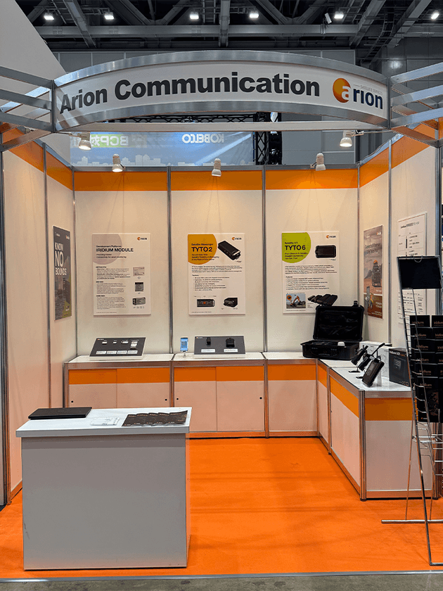 アリオンジャパン株式会社、
危機管理産業展(RISCON TOKYO)2025にて
完成度を高めたIoT衛星通信装置「TYTO 2」を発表
