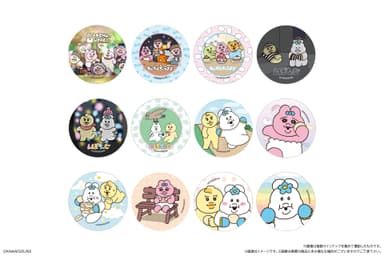 おぱんちゅうさぎ＆んぽちゃむ まんまる焼き(シール)